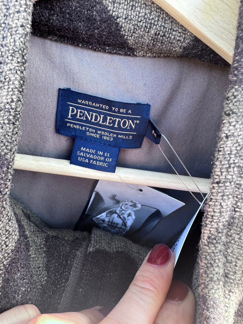 Camo Pendleton Hood Coat - 100% Virgin Wool