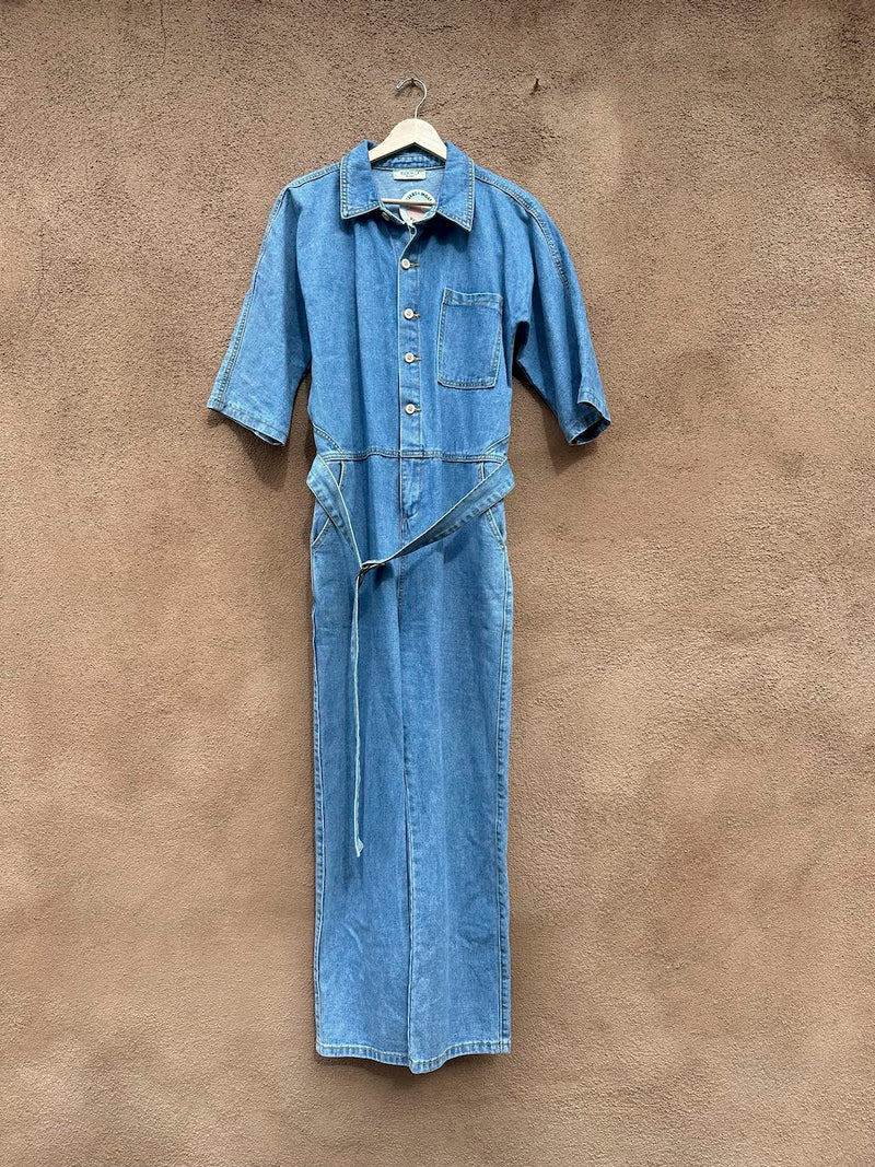 Elena by L&L Denim Belted Jumpsuit