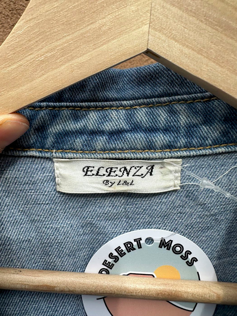 Elena by L&L Denim Belted Jumpsuit