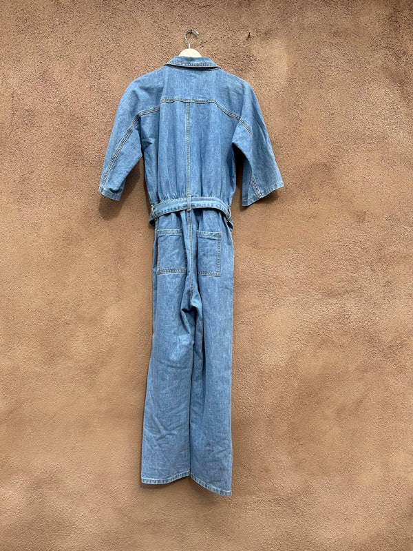 Elena by L&L Denim Belted Jumpsuit