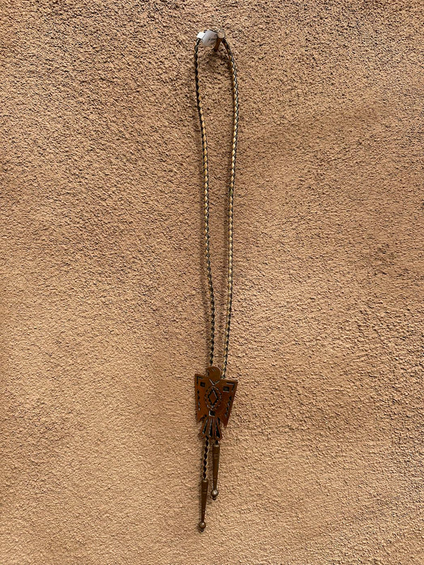 Copper Thunderbird Bolo Tie