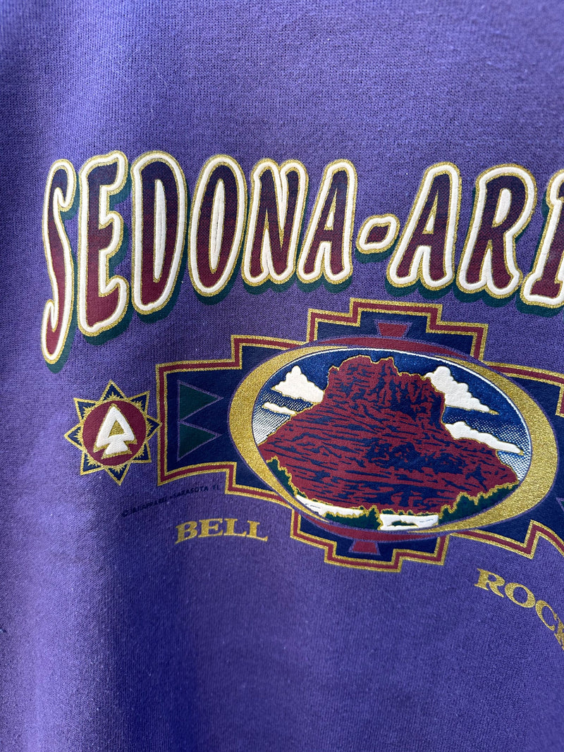 Purple Sedona, Arizona Bell Rock Sweatshirt