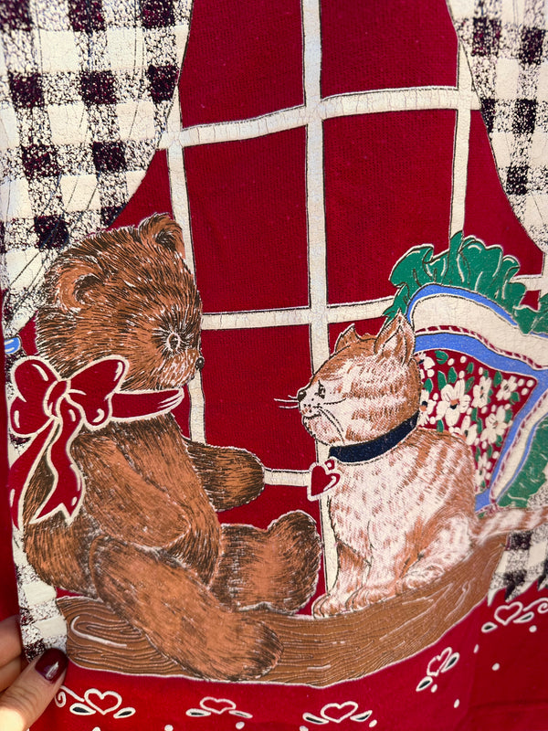 Teddy & Kitten Ugly Xmas Sweatshirt