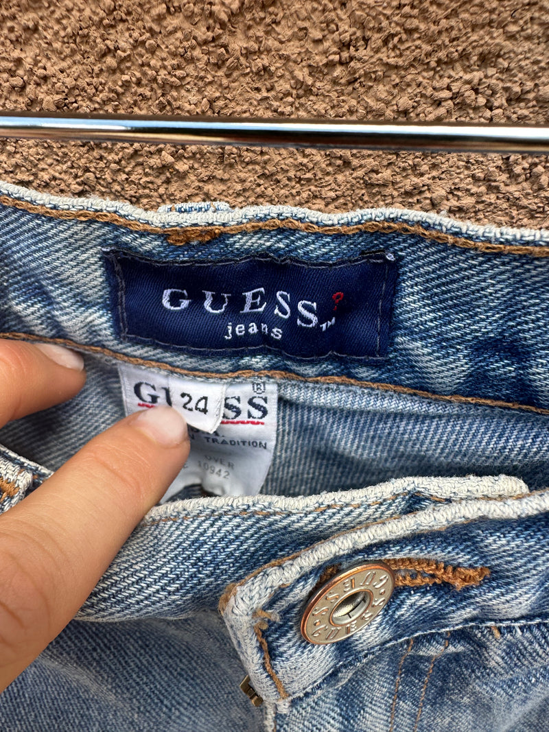 90's Guess Denim Shorts - 24