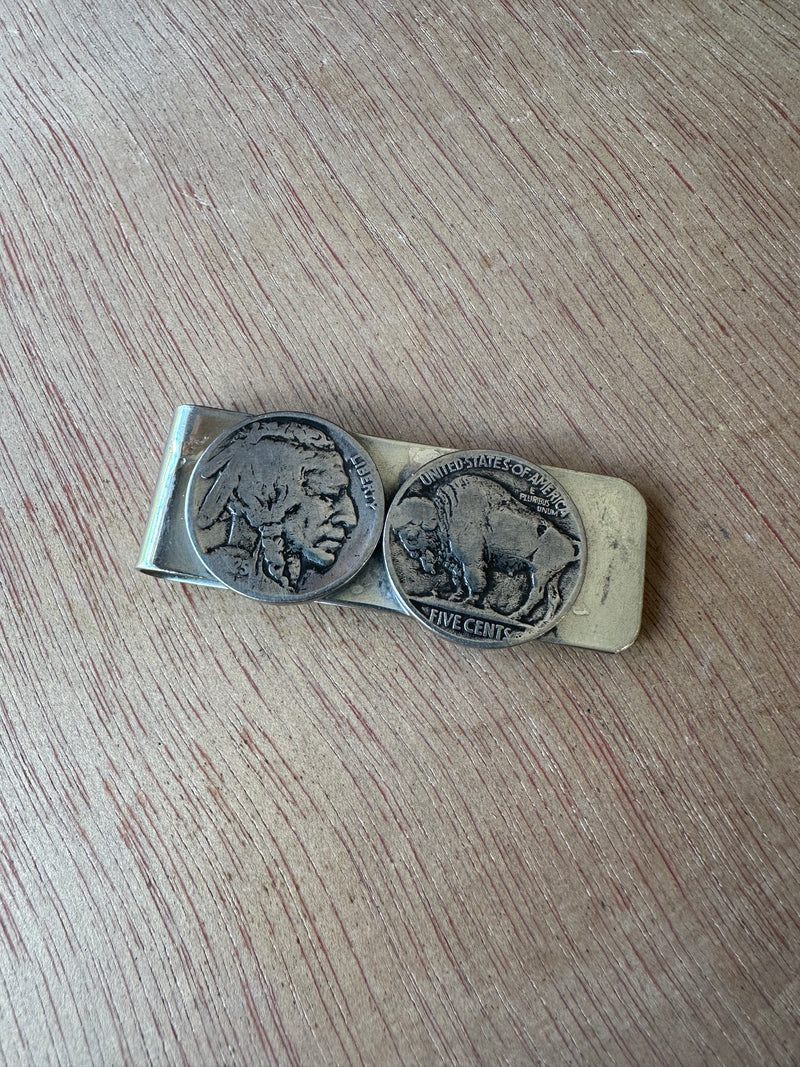 Buffalo Nickle Money Clip by Betty Yellowhorse