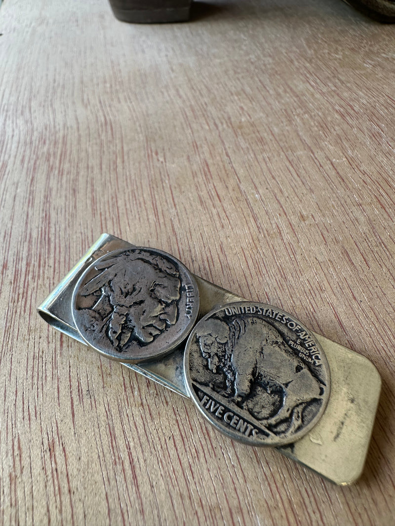 Buffalo Nickle Money Clip by Betty Yellowhorse