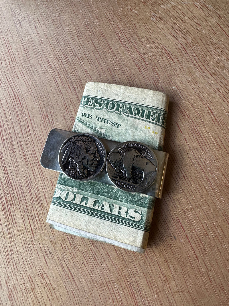 Buffalo Nickle Money Clip by Betty Yellowhorse