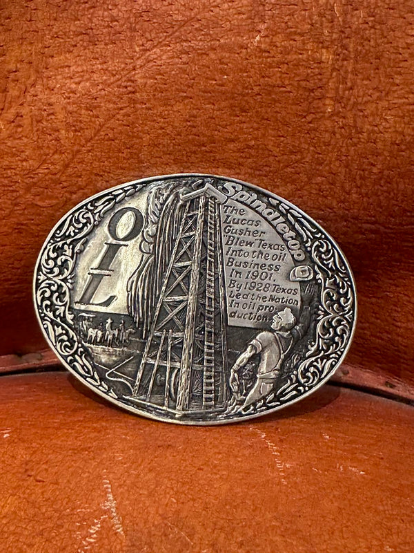 Texas Oil Belt Buckle