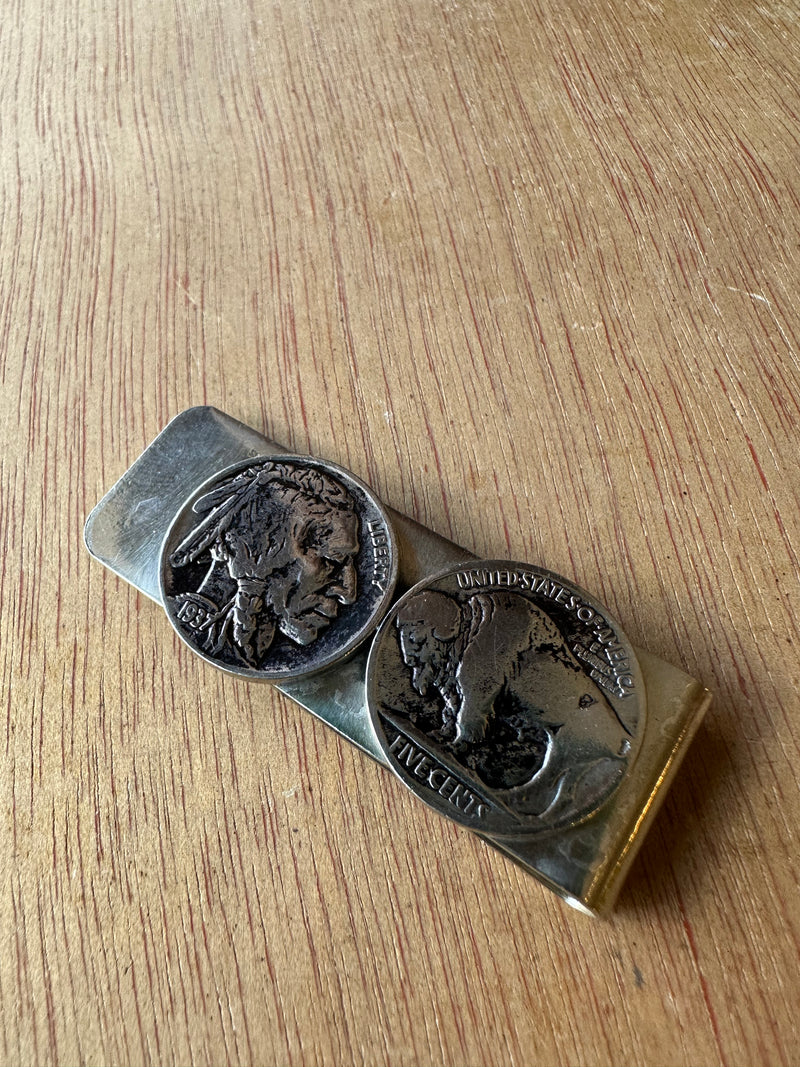 Buffalo Nickle Money Clip by Betty Yellowhorse