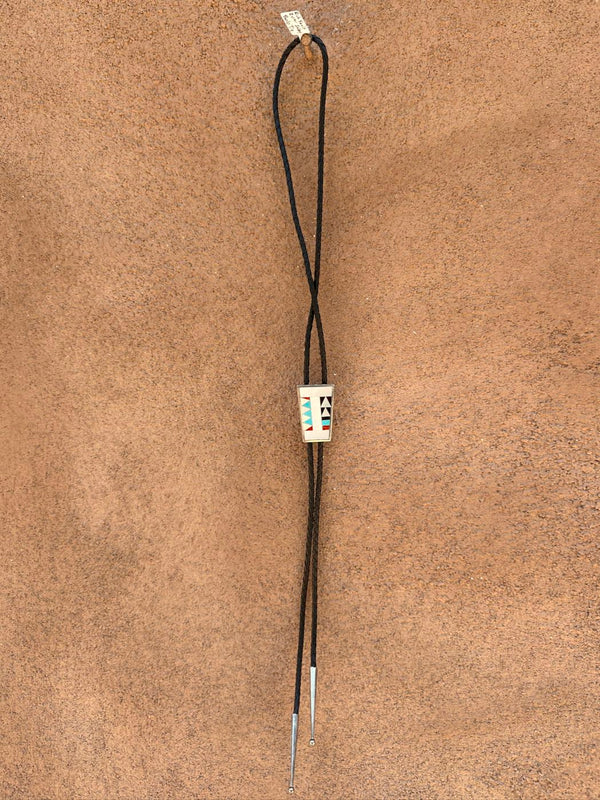 Rick Vacit Zuni Inlay Bolo Tie