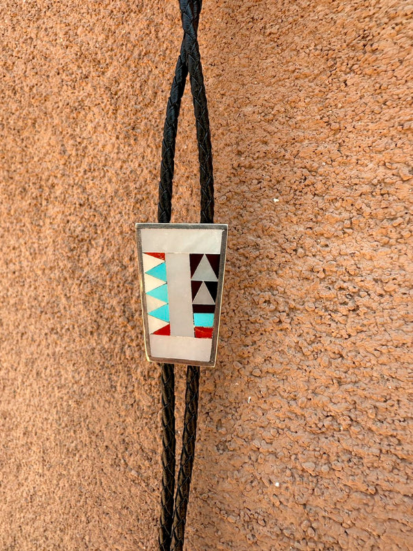 Rick Vacit Zuni Inlay Bolo Tie
