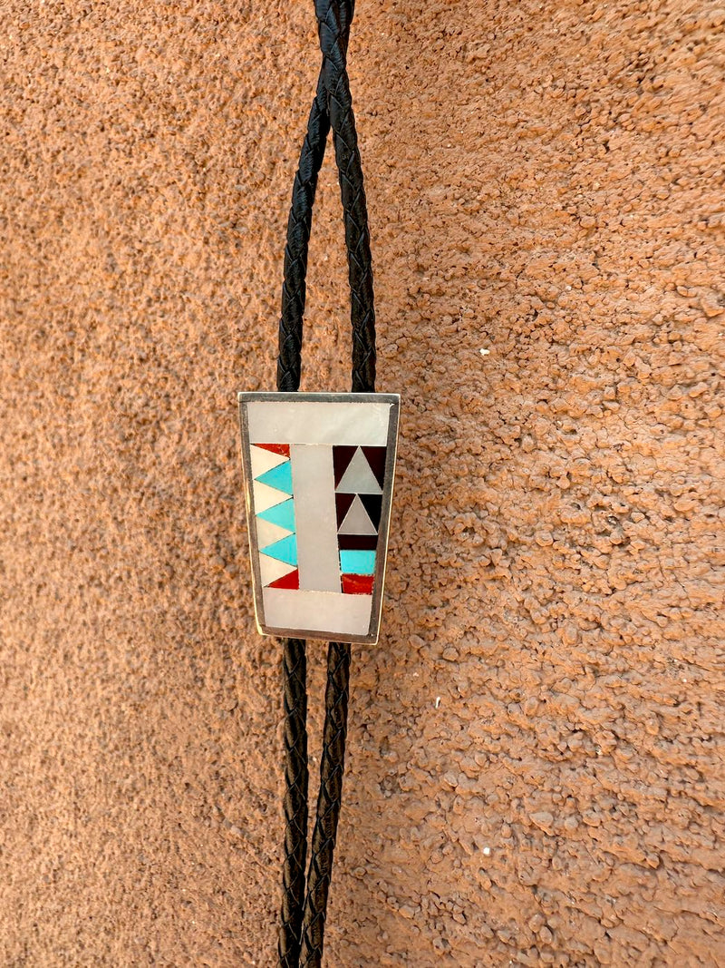 Rick Vacit Zuni Inlay Bolo Tie