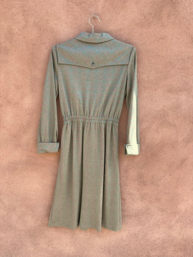 Plaid Samara Tie Dress - 1960's Era