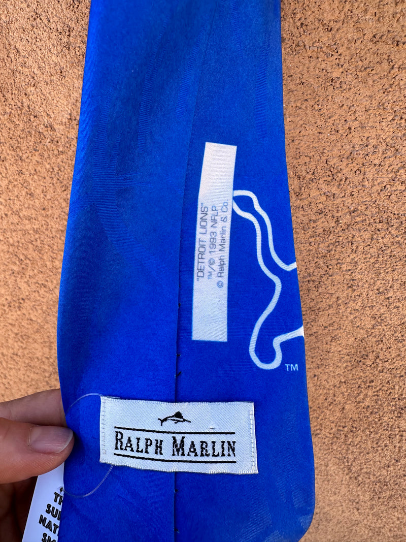 Detroit Lions 90's Ralph Marlin Necktie