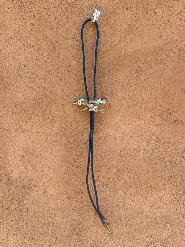Zuni Roadrunner Bolo Tie