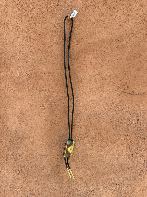 Southwest Style 80's Deco Bolo Tie