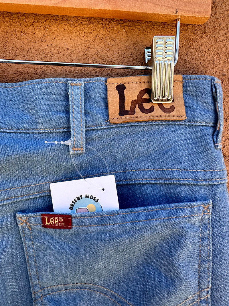 1980's Lightwash Lee Jeans 36 x 32, Made in USA