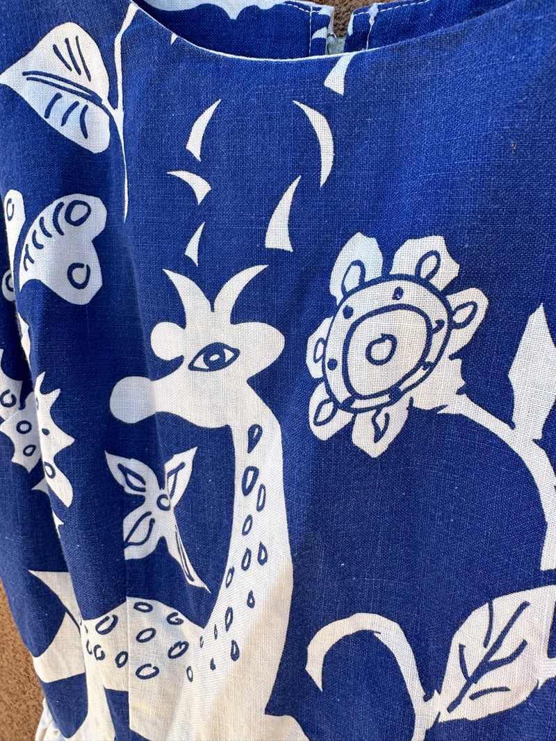 1960's Tall Terrifics of California Giraffe Dress