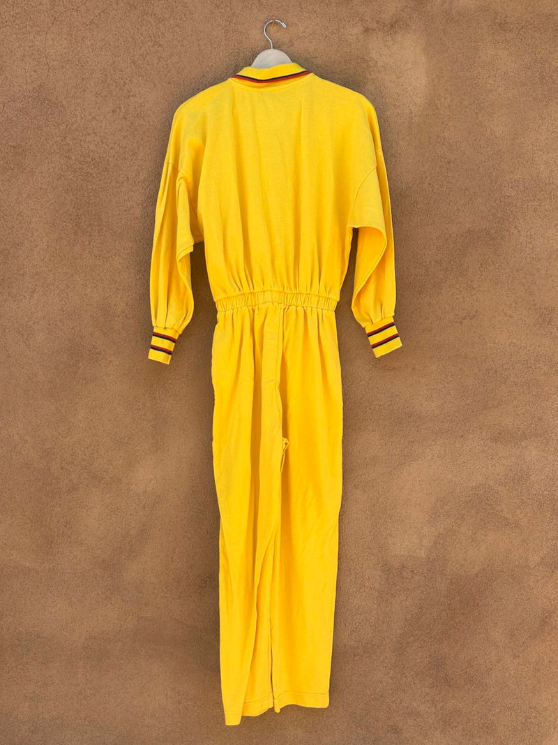 Yellow Saks Fifth Avenue 1980's Jumpsuit