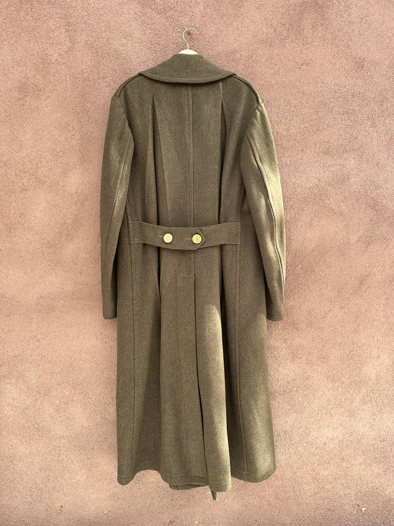 Authentic WWII Heavy Wool Coat - Long