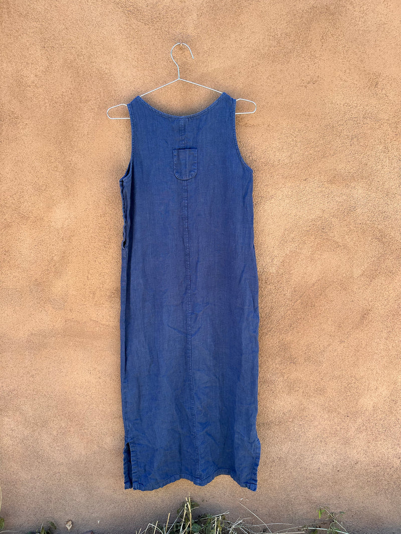 Blue Linen Dress by Ivy