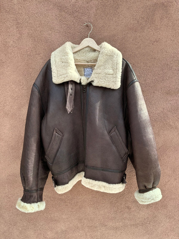 B-3 Type Bomber Jacket - 100% Shearling - Calafate Aviation