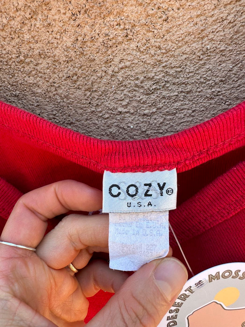 90's Red Angel Tank by Cozy, USA