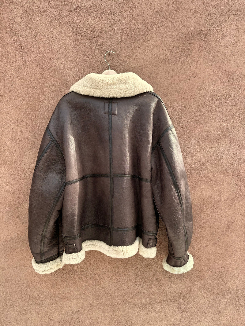 B-3 Type Bomber Jacket - 100% Shearling - Calafate Aviation