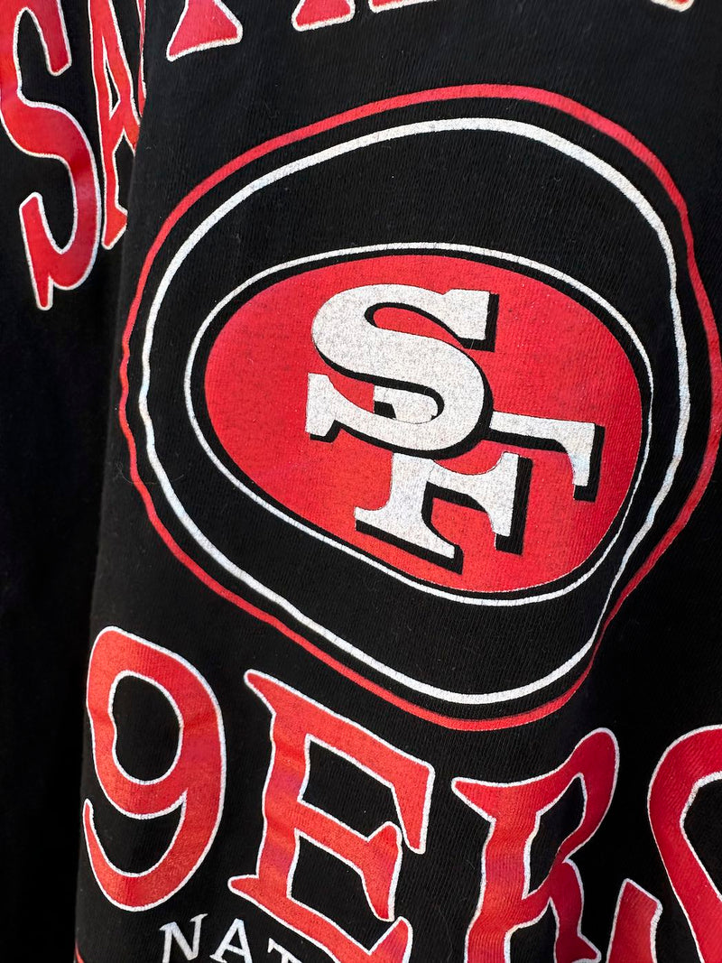 90's San Francisco 49ers Black T-shirt - as is