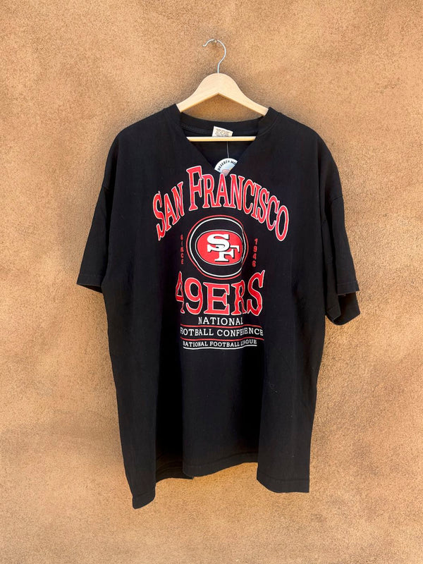 90's San Francisco 49ers Black T-shirt - as is