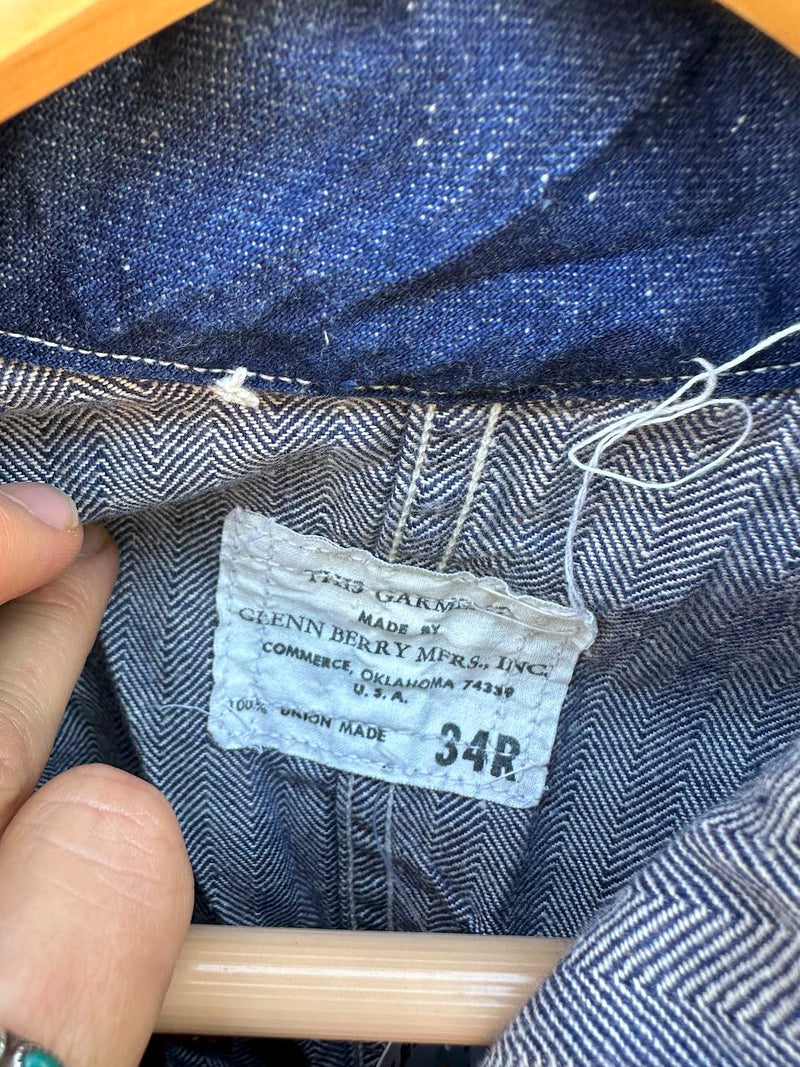 Glen Berry Mfgs, Inc. Denim Coveralls, Union Made 34R
