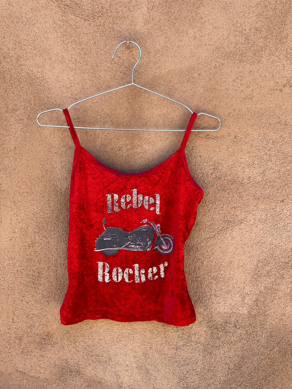 Rebel Rocker Velveteen Tank Top