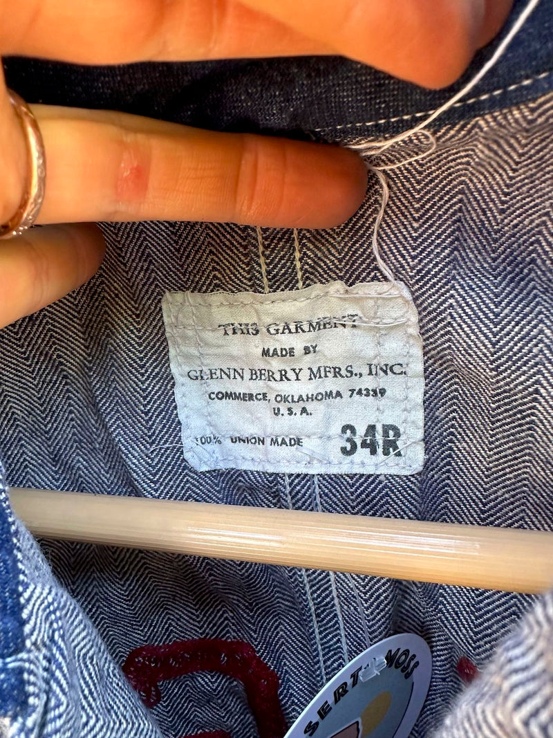 Glen Berry Mfgs, Inc. Denim Coveralls, Union Made 34R