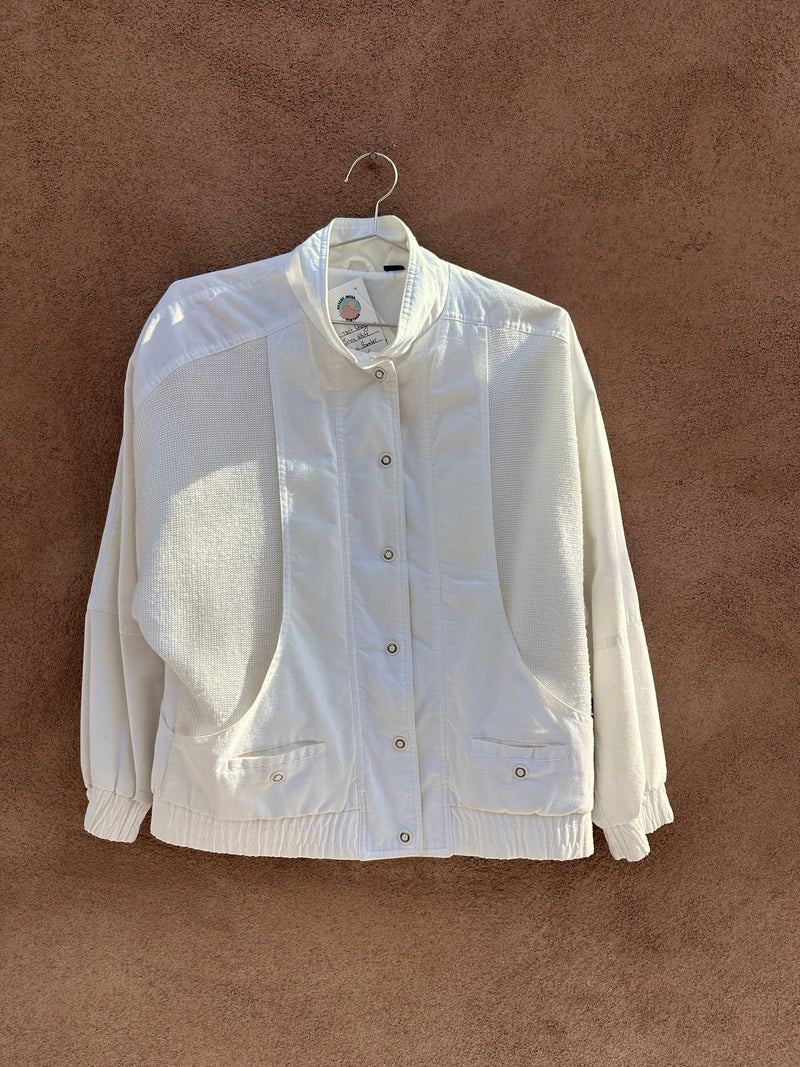 1980's Andy Johns White Fashion Bomber