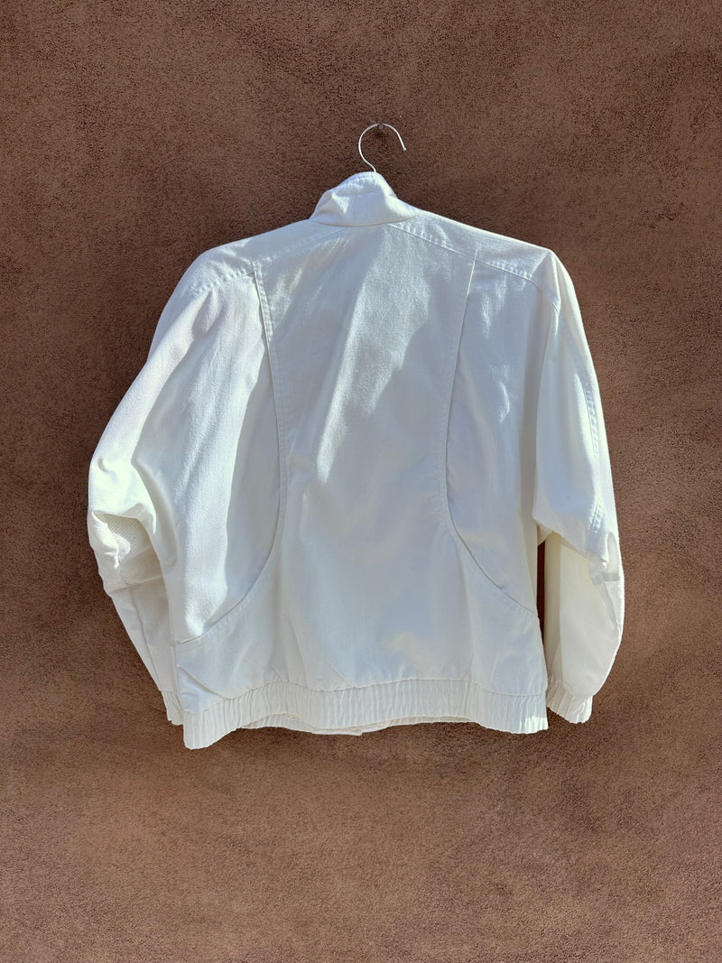 1980's Andy Johns White Fashion Bomber