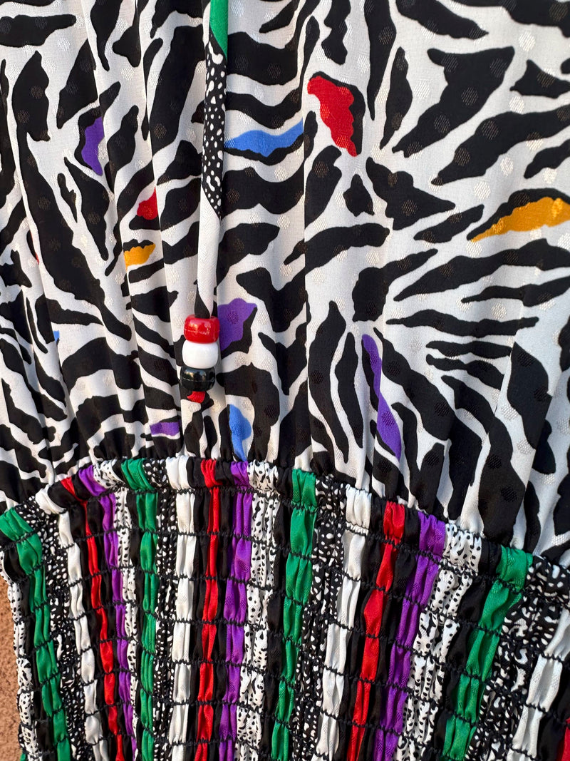 Totally 80's Assorti for Susan Freis Abstract Dress
