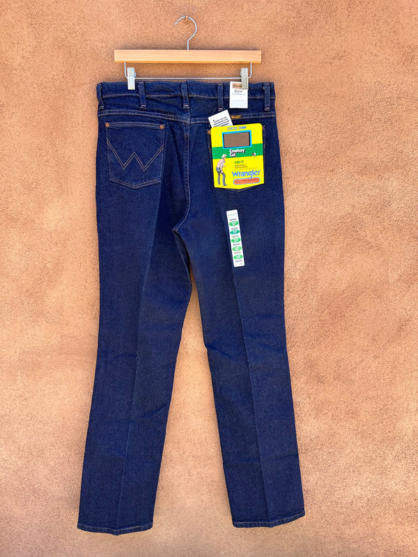 Dark Wash Wrangler Slim Fit Cowboy Cut Jeans 36 x 36
