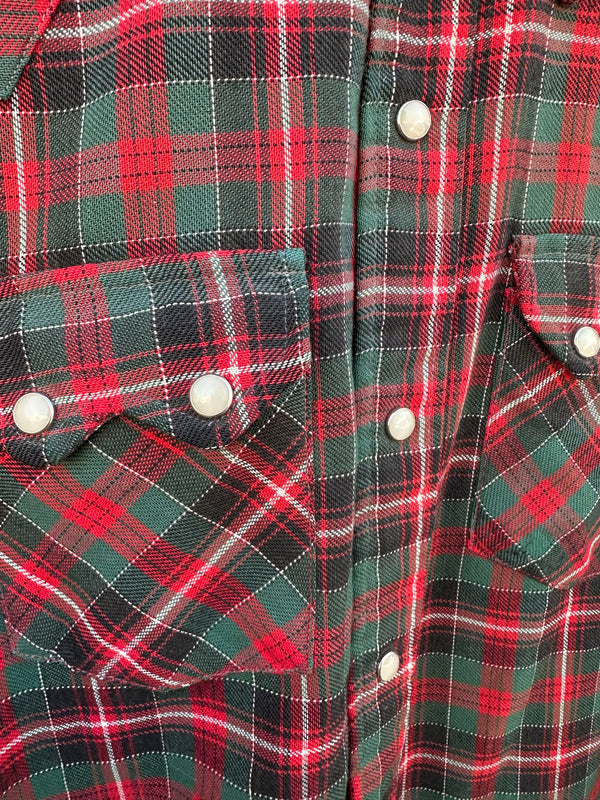 1970's Dee Cee Brand Pearl Snap Plaid Shirt