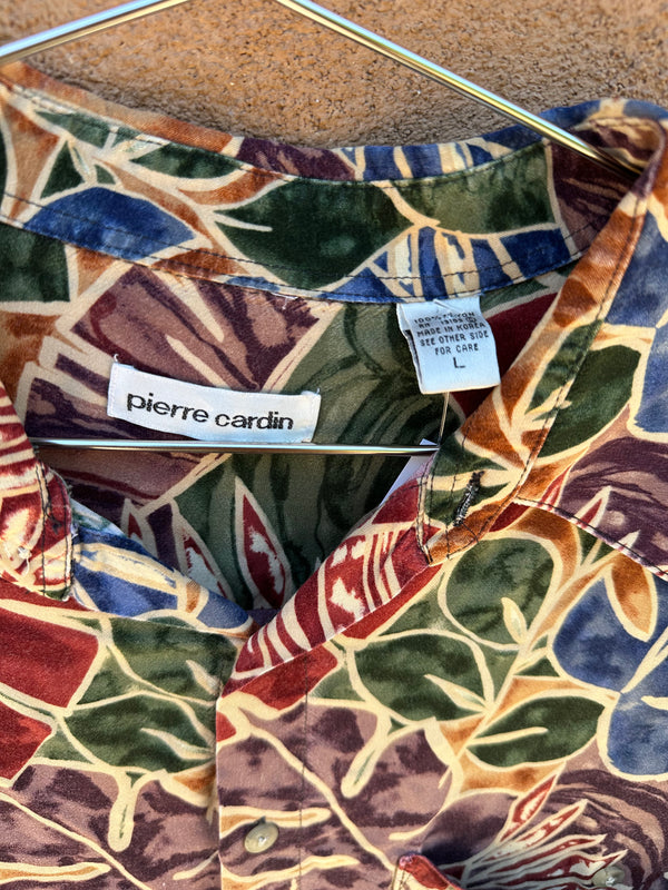 Pierre Cardin Palm Tree Rayon Shirt