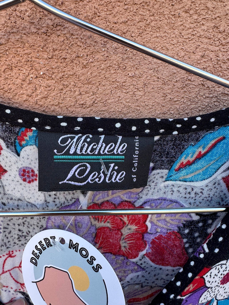 Michele Leslie of California 80's Blouse