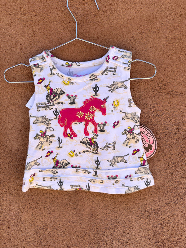 Pink Pony Baby Cowgirl Tank Top
