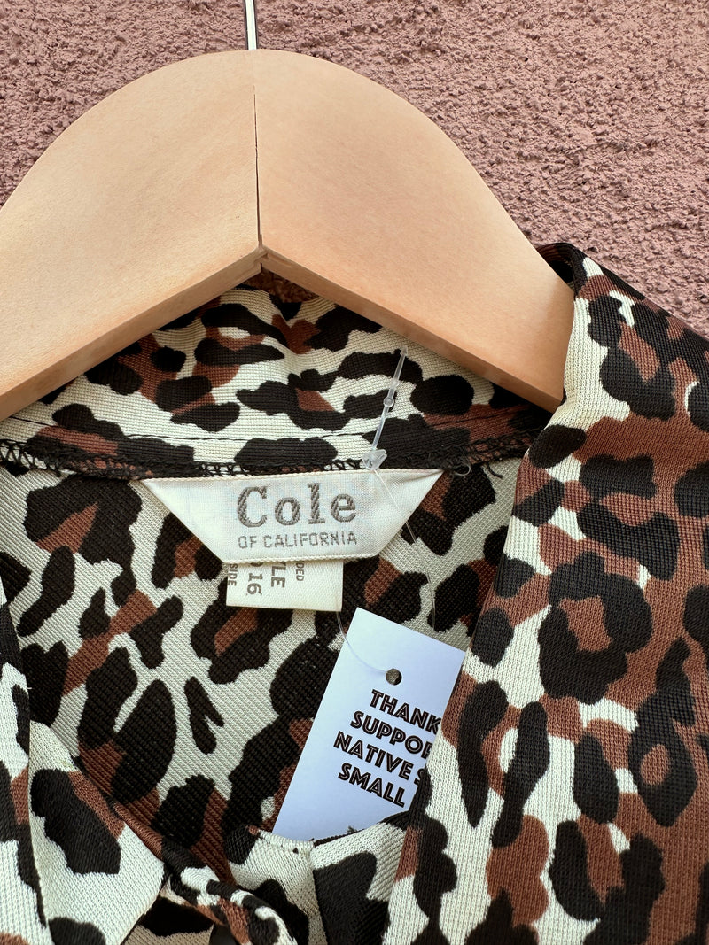 1960's Cole of California Leopard Blouse & Slacks