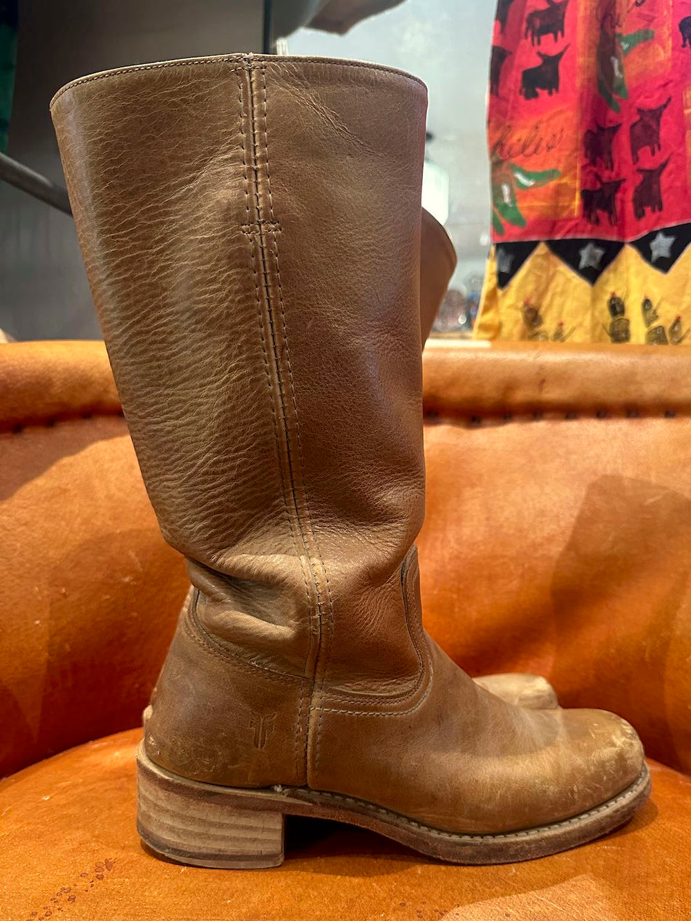 Vintage Brown Leather Frye Campus Boots, – DESERT MOSS VINTAGE