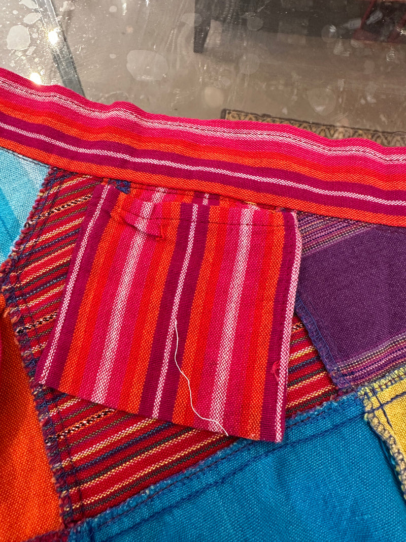 Guatemalan Textile Patchwork Wrap Skirt