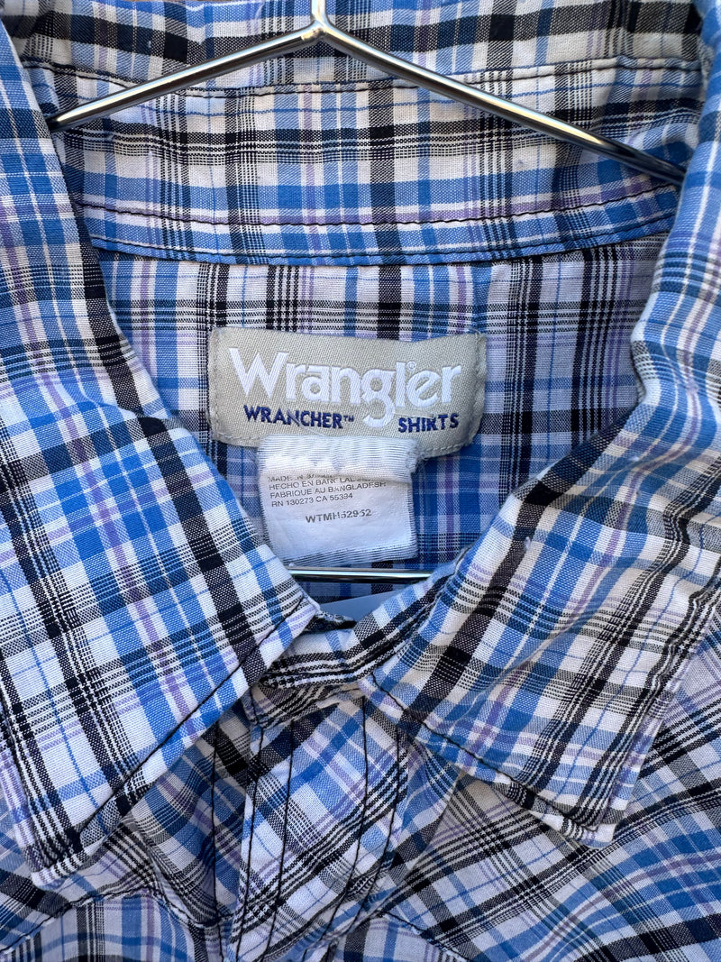 Wrangler Wrancher Shirts Pearl Snap Short Sleeve