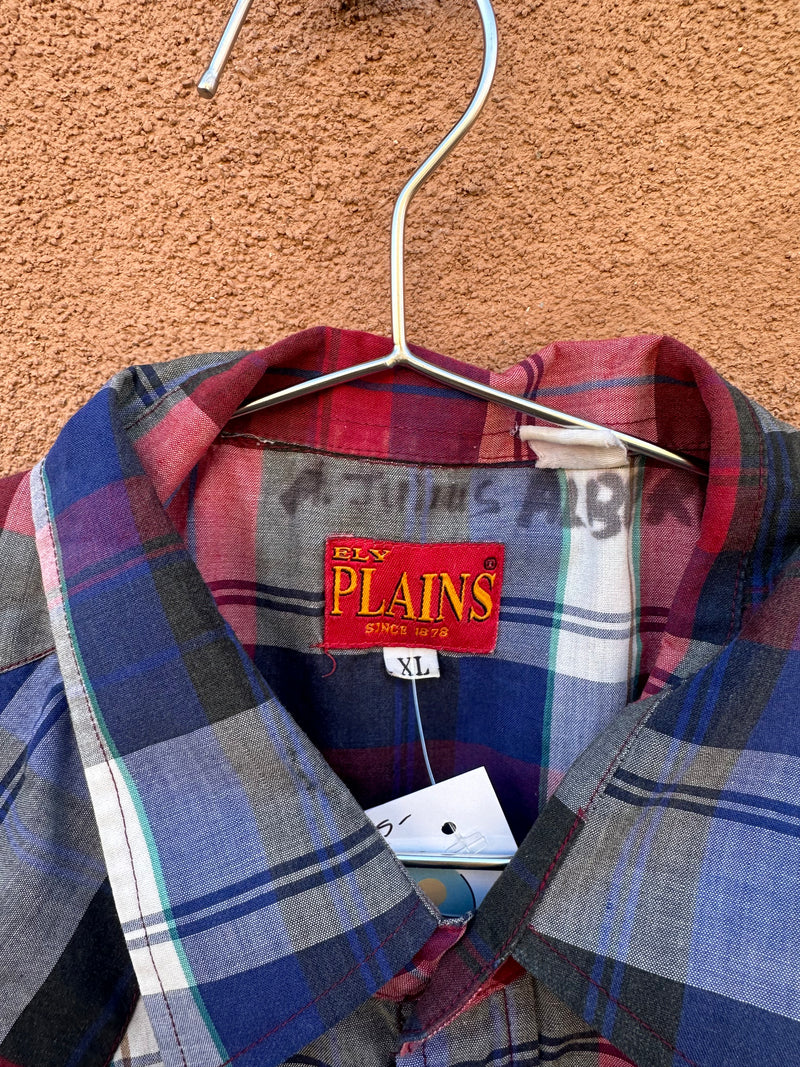 Plaid Plains Pearl Snap Short Sleeve Shirt