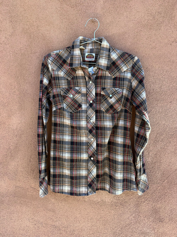 1970's Miller Western Wear Flannel Blouse