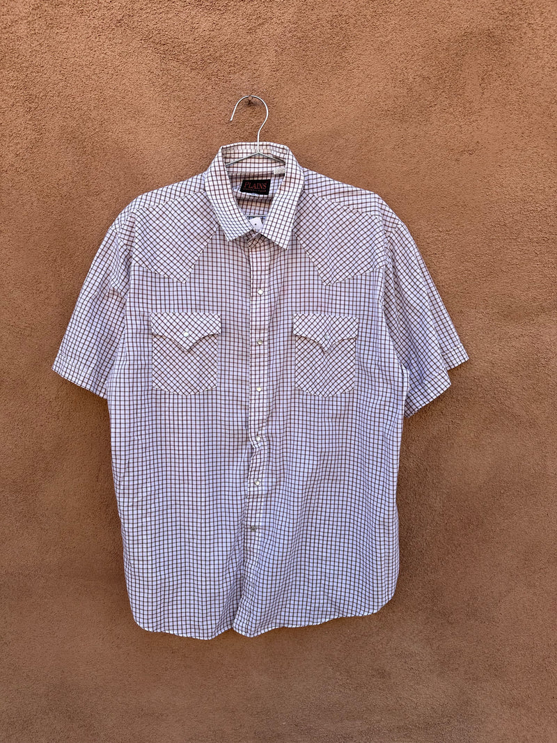 Repeating Square Pattern Western Shirt by Plains