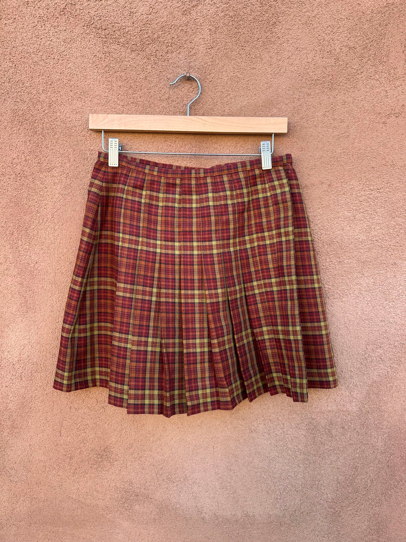 The Limited Wool Blend Plaid Skirt