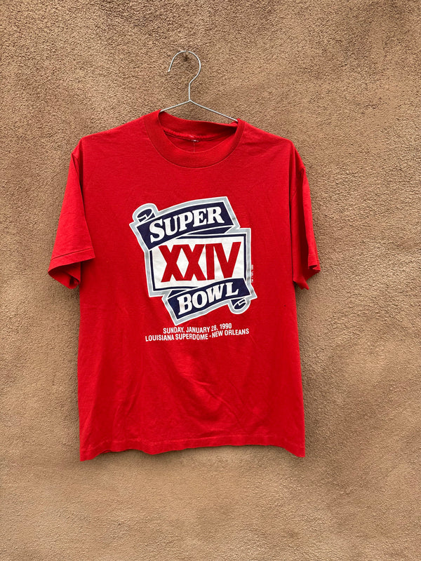1990 Super Bowl 24 T-shirt